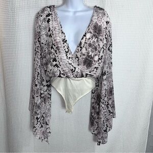 Windsor ladies snakeskin print Bodysuit size small